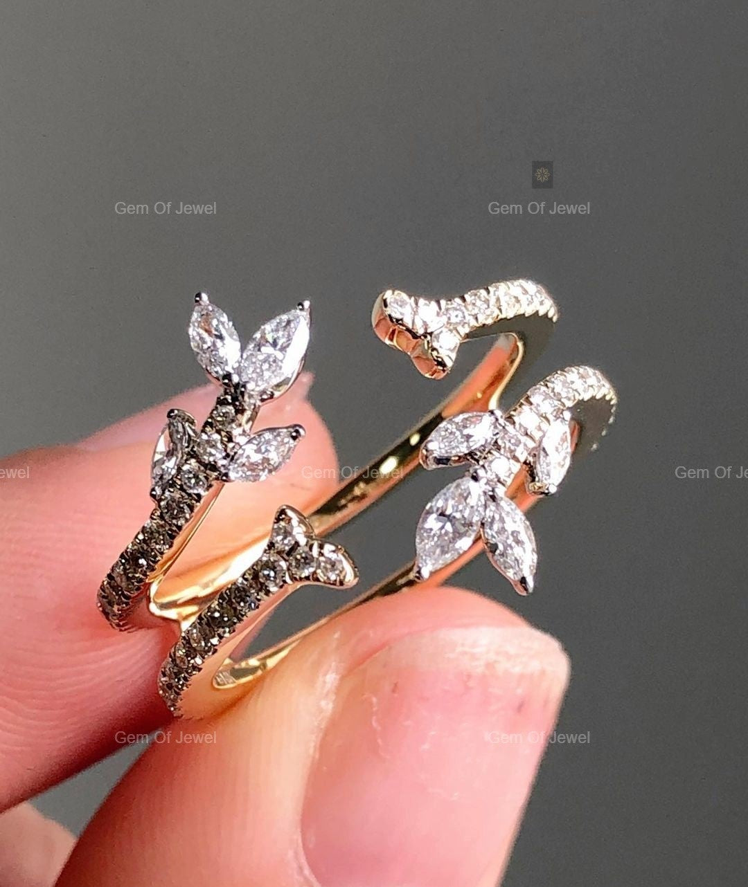 Ring Enhancer For Ring, Matching Wedding Band For Ring, Ring Enhancer For Ring, Fancy Unique Band For Her, Moissanite Diamond Enhancer