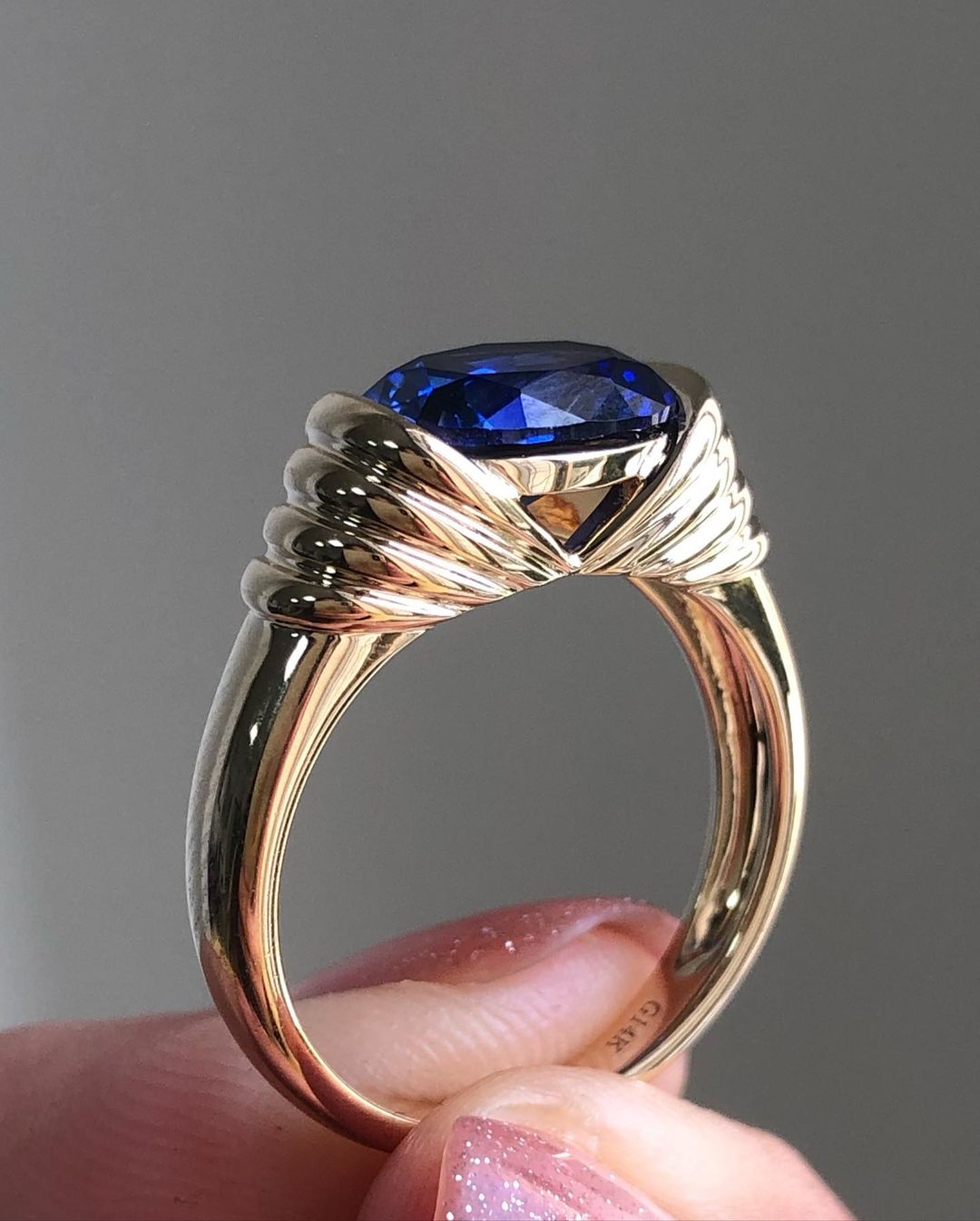 Blue Moissanite Oval Diamond Ring, Dark Blue Oval Moissanite Art Deco Sapphire Diamond Ring Gift, Blue Stone Solitaire Oval Diamond Ring