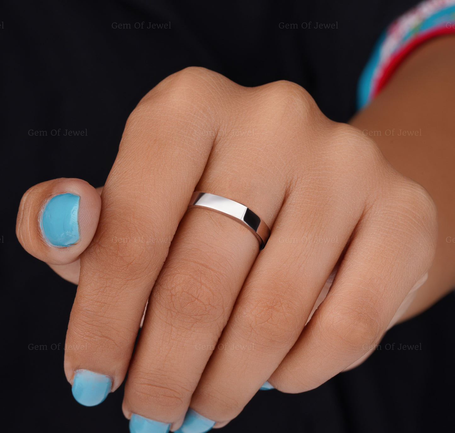 2CT Round Diamond Moissanite Thick Band Ring With Euro Shank Ring, 2CT Round Moissanite Diamond Euro Shank Ring, Euro Band Ring, 2CT Ring