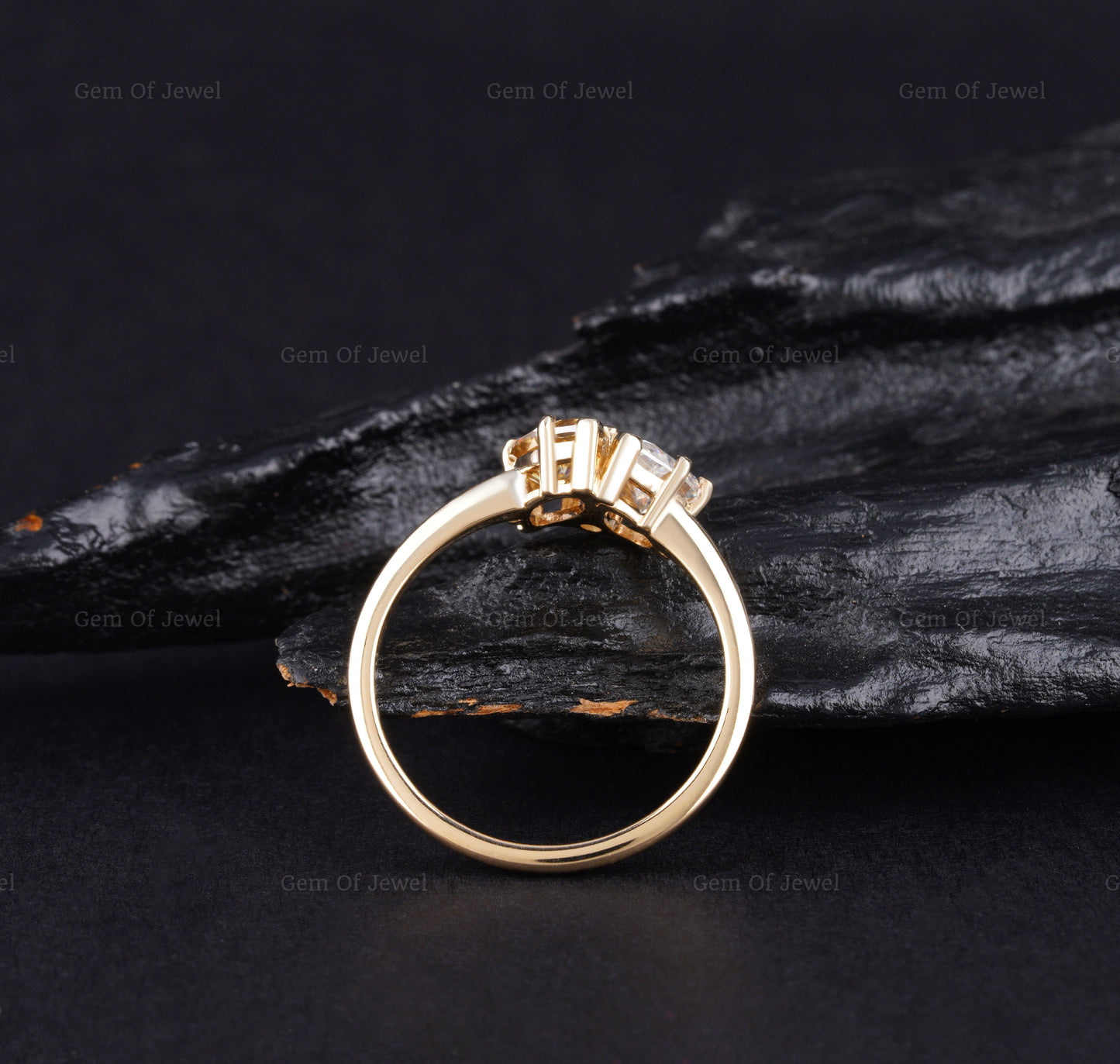 Toi et Moi Ring Pear And Marquise Moissanite Diamond Ring, Two Stone Diamond Ring, Pear Toi Et Moi Ring, Marquise Toi Et Moi Diamond Ring