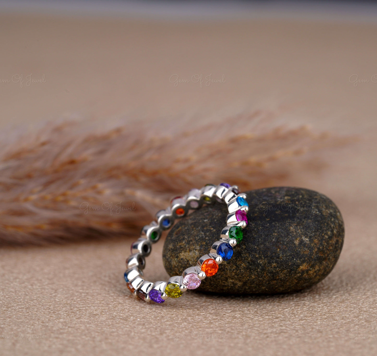 Rainbow Diamond Wedding Band, Bubble Band Lab Diamond Rainbow Color Wedding Matching Ring, Multi Color Diamond Wedding Ring, Rainbow Ring