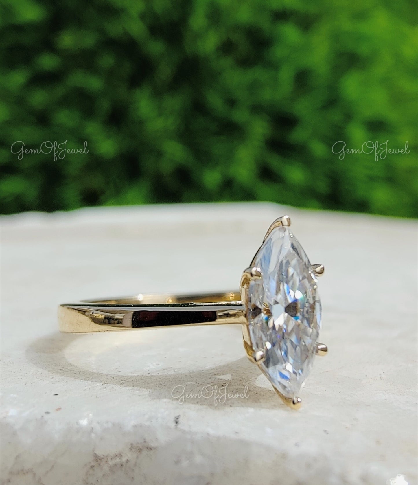 Marquise Solitaire Moissanite Diamond Ring For Her, Solitaire Diamond Ring, Marquise Diamond Moissanite Engagement Ring, Marquise Ring