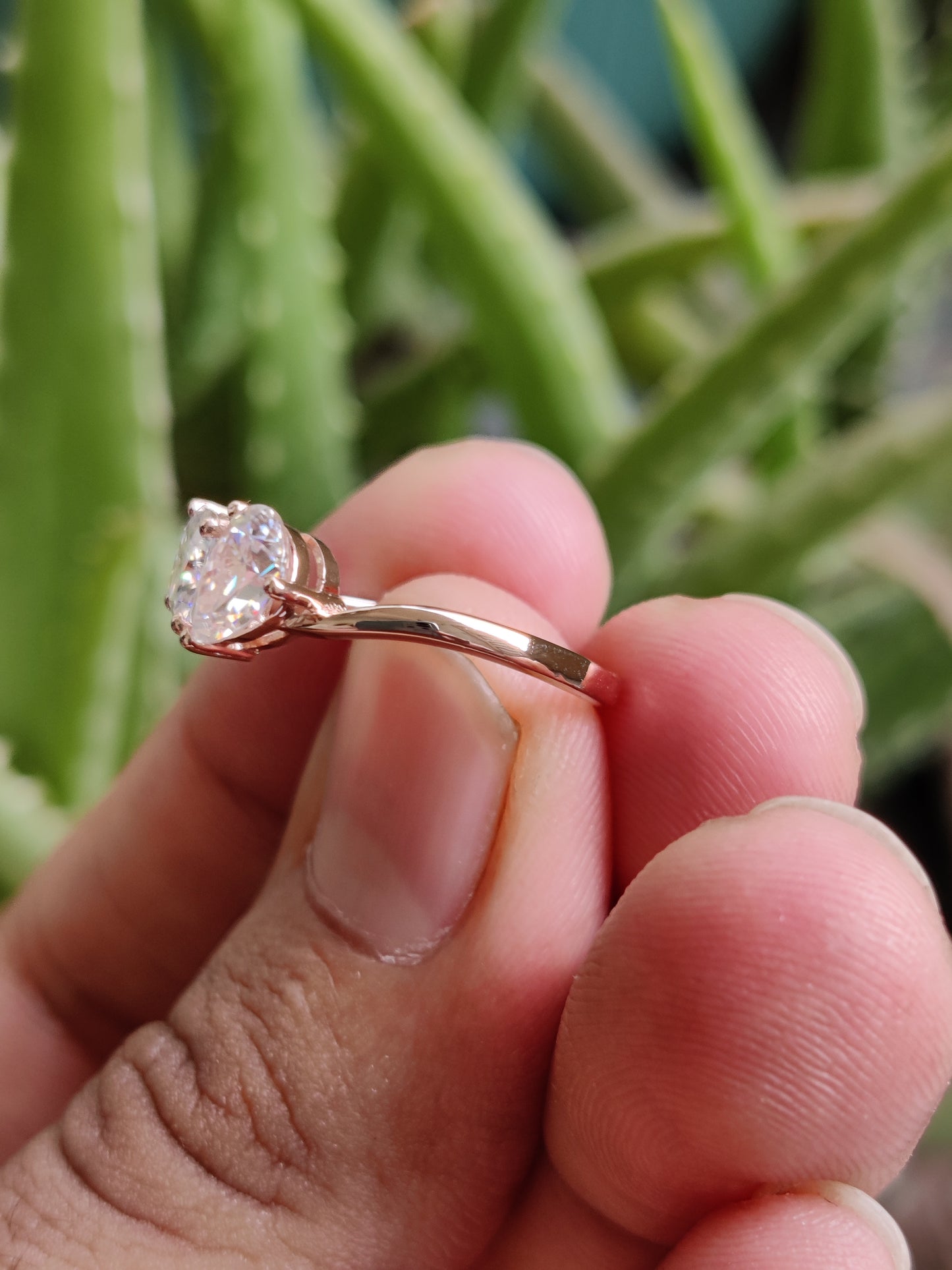 Toi et Moi Ring Pear And Cushion Cut Moissanite Diamond Ring, Two Stone Diamond Ring, Pear Toi Et Moi Ring, Cushion Toi Et Moi Diamond Ring