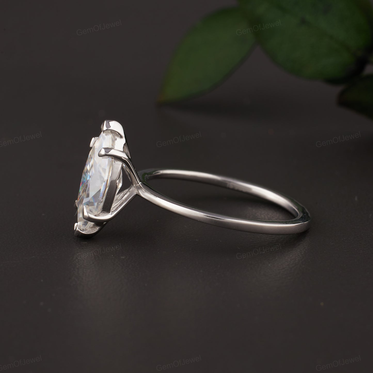 Vintage Style 1.15 CT Marquise Cut Moissanite Muse Engagement Ring with Stackable Milgrain Wedding Band, Bridal Set, Anniversary Ring Gift