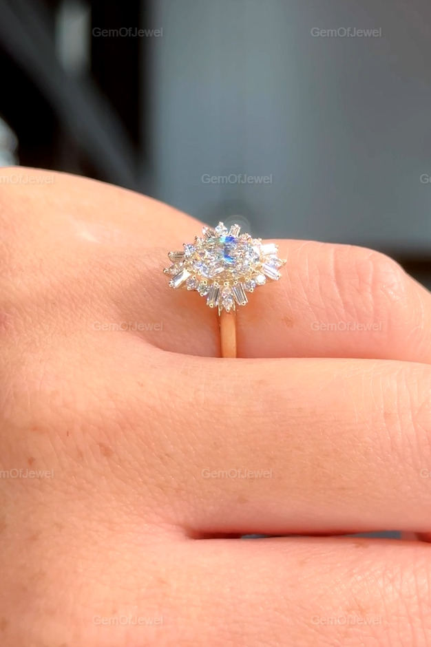 1CT Marquise Moissanite Diamond Engagement Ring, Bezel Set Marquise, Bezel Set Moissanite Ring, Marquise Solitaire Ring, Gift For Her