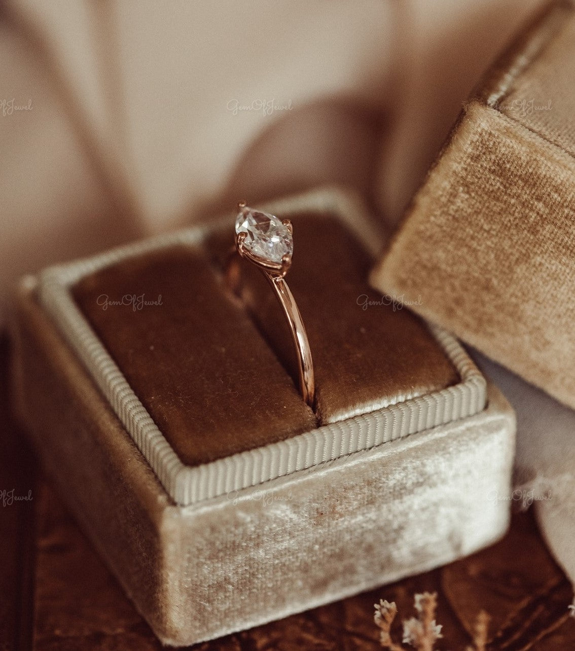 Marquise Moissanite Diamond East West Set Engagement Ring, Marquise Solitaire Diamond Ring East West Ring, Marquise Moissanite Diamond Ring