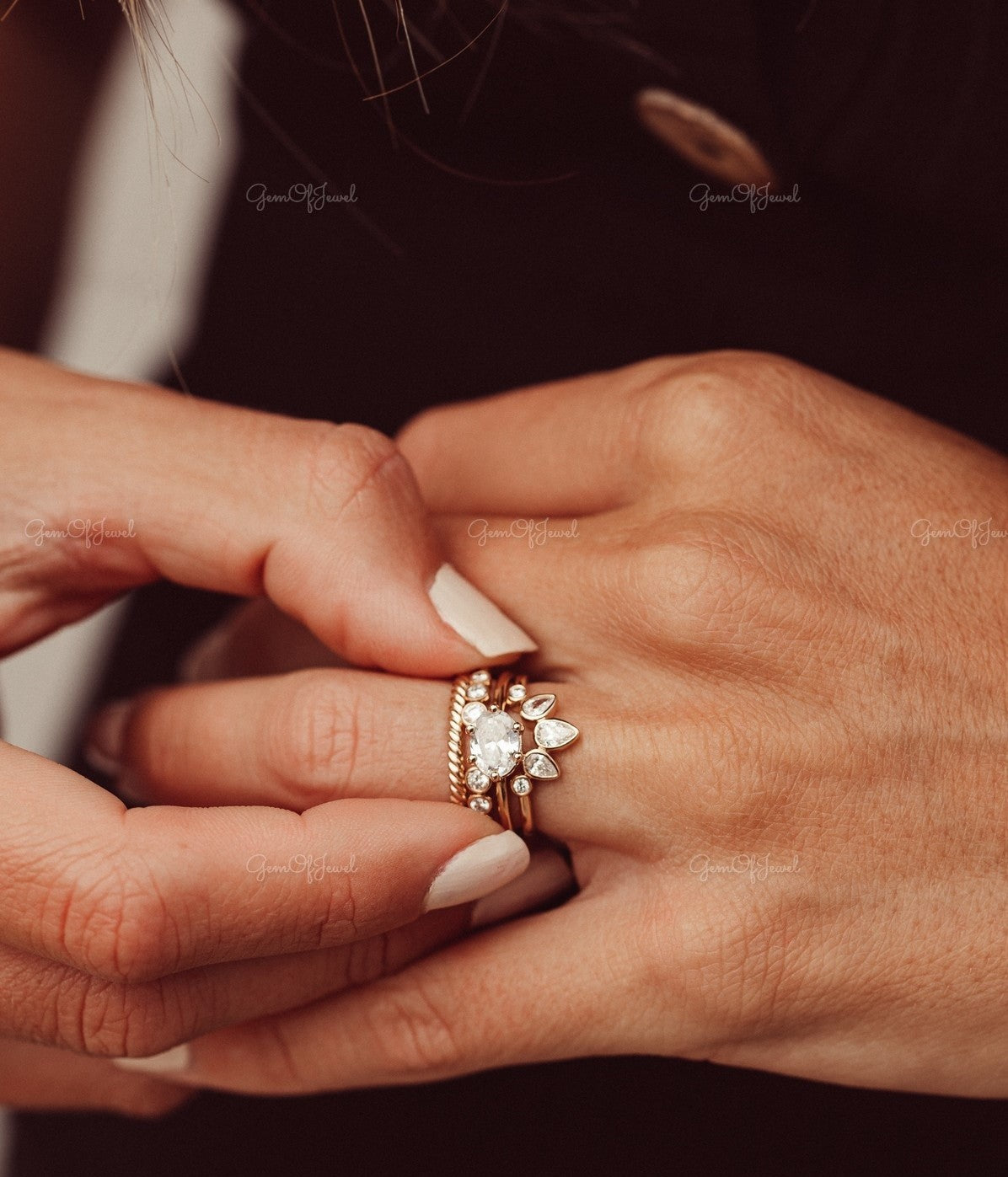 Oval Moissanite Diamond Solitaire Engagement Ring, East West Setting Oval Ring, Solitaire East West Diamond Ring, Oval Diamond Ring