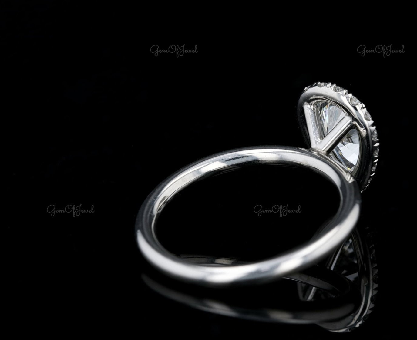 Pear Moissanite Diamond With Halo 1.5CT Wedding Ring or Engagement Pear ring , White Gold 14K Moissanite Engagement Ring Pear With Halo Ring