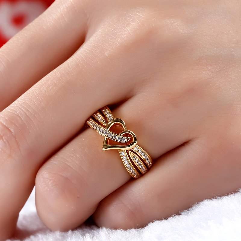 Heart Shape Moissanite Diamond Engagement Ring For Her, Heart Shape Diamond Promise Ring For Her