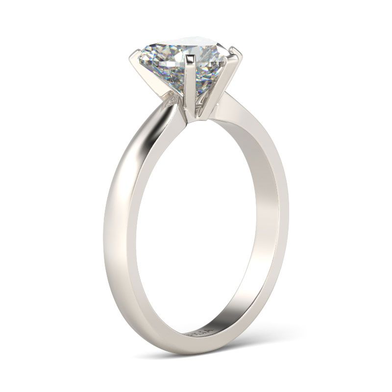 Heart Cut Moissanite Diamond Solitaire Diamond Ring, Heart Shape Moissanite Diamond Engagement Ring