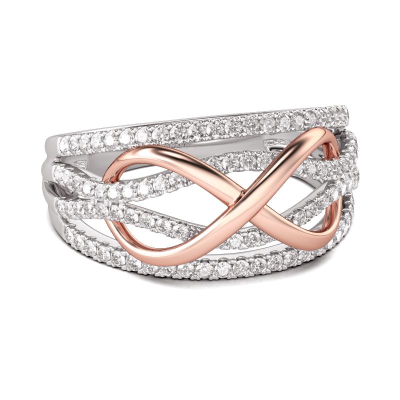1.92 Ctw Princess Cut Solitaire Diamond Infinity Engagement Ring 14k Gold  Over – BrideStarCo